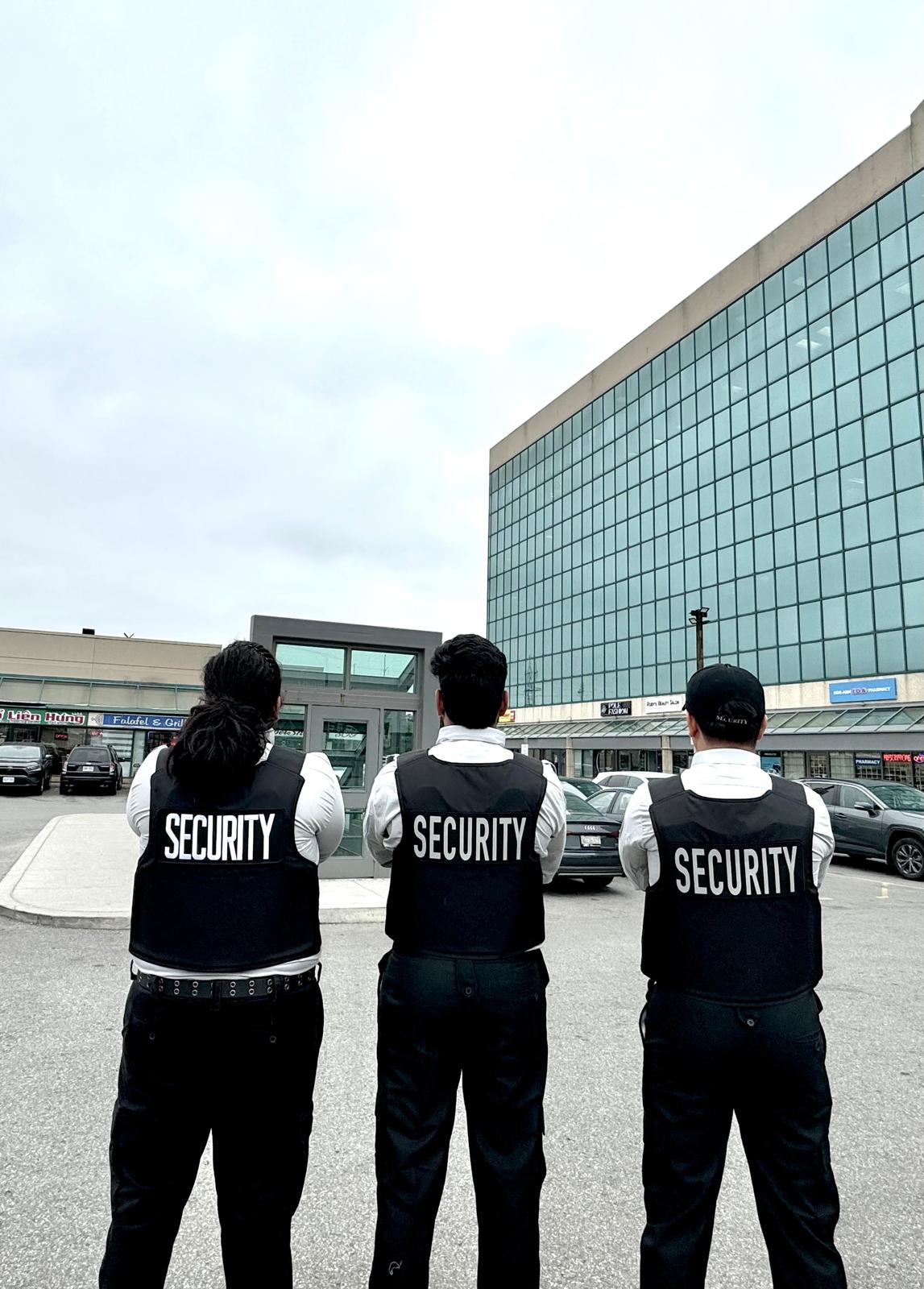 Delta Security team on patrol — branded SECURITY vests