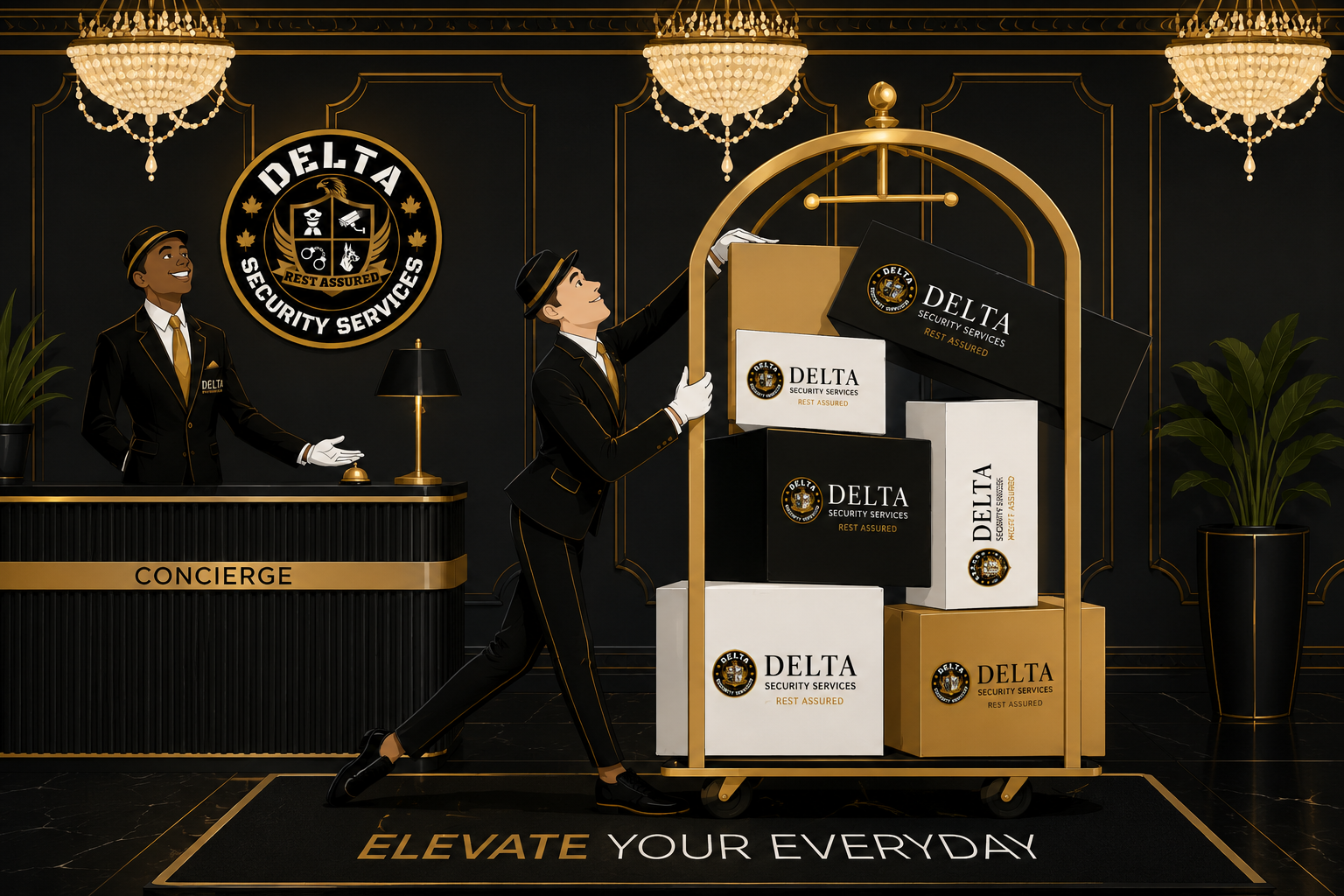 Delta Security Services — concierge lobby